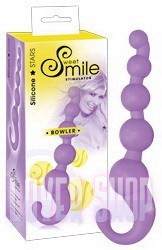 Анальная цепочка Bowler Smile фиолетовая