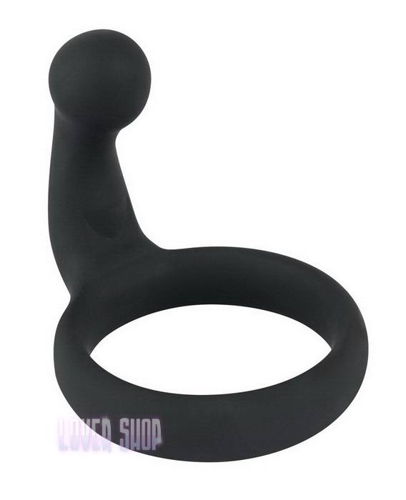 Кольцо на пенис с анальным стимулятором Black Velvets Cock Ring
