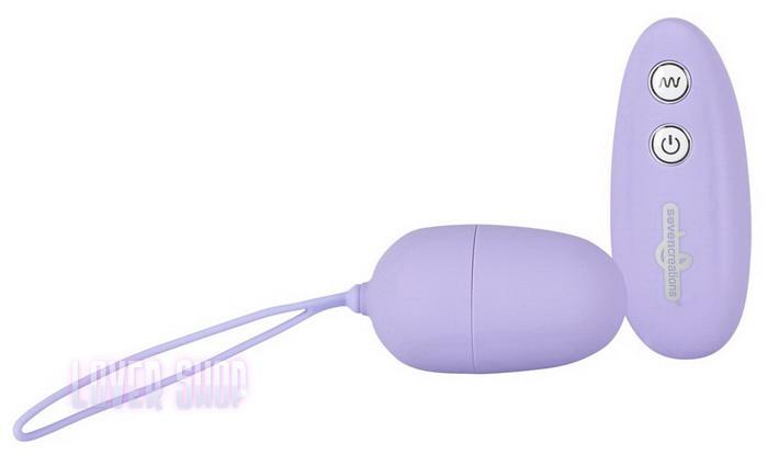 Виброяйцо Ultra Seven Remote Control Egg, фиолетовое