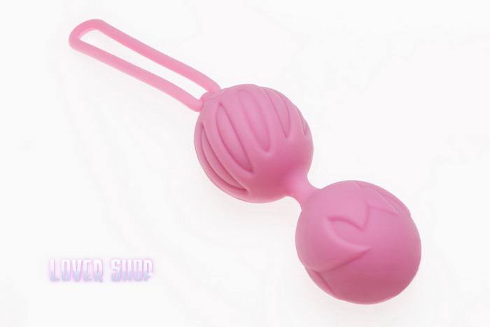 Вагинальные шарики Geisha Lastic Balls размер L, розовые