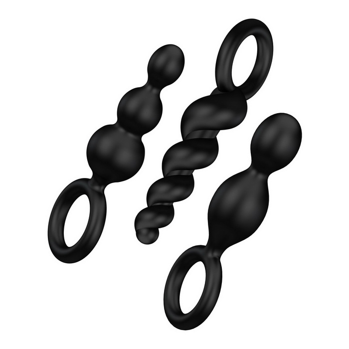 Набор анальных пробок Satisfyer Plugs black (set of 3)
