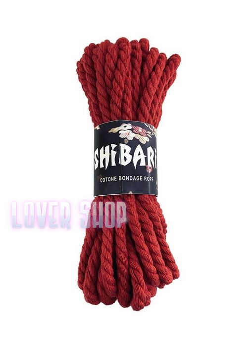 Хлопковая веревка для Шибари Feral Feelings Shibari Rope 8 м красная